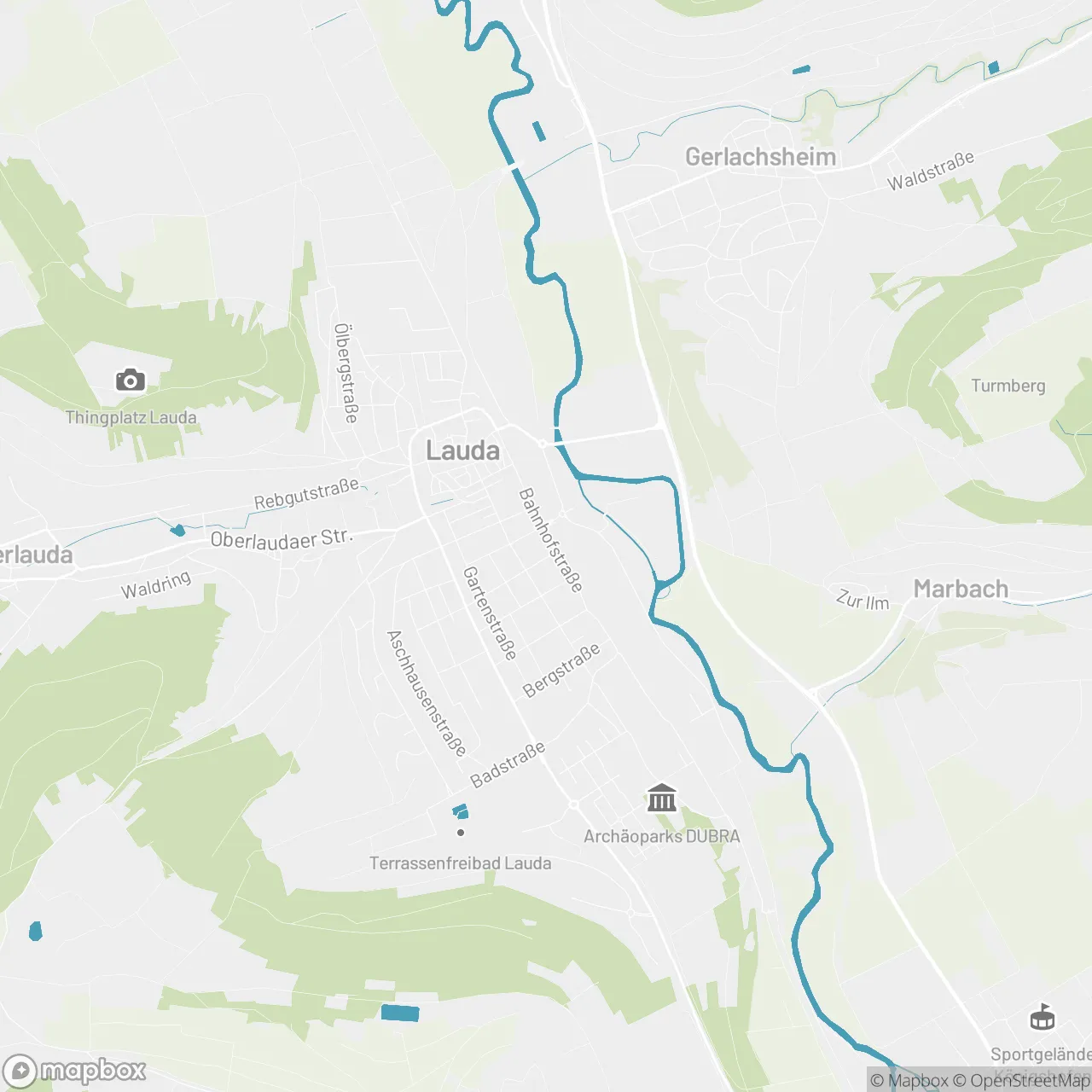 Karte: Standort Weingut im Taubertal - Johann August Sack