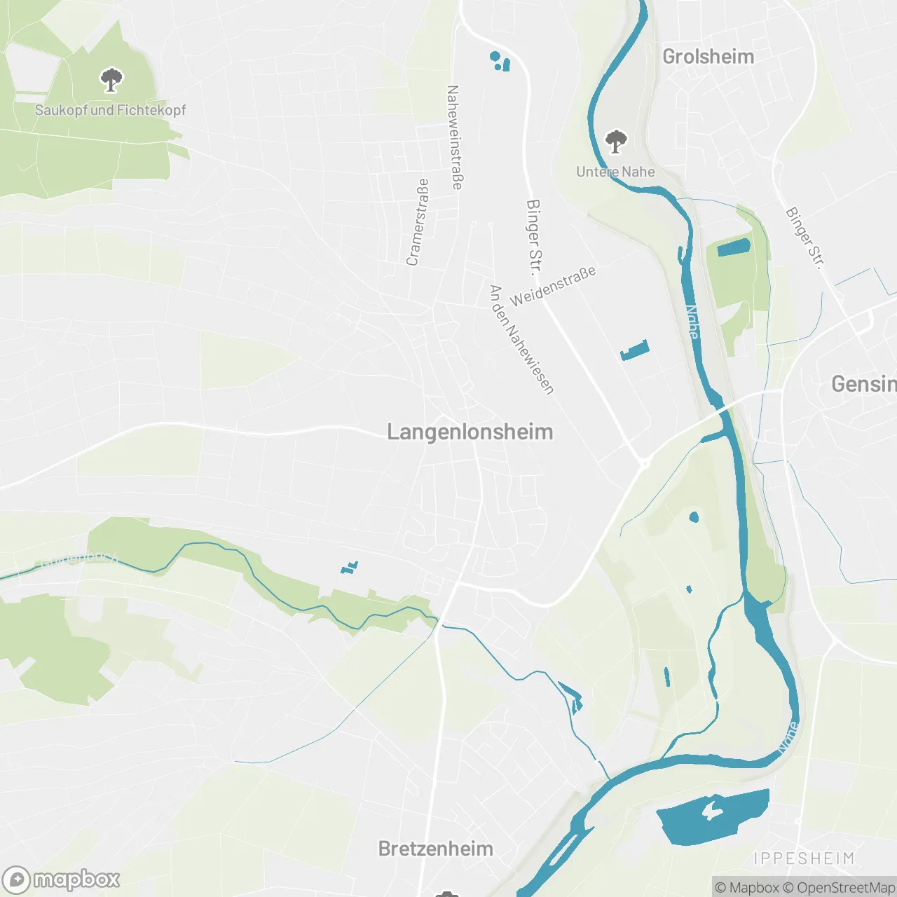 Karte: Standort Weingut Sonnenhof (Nahe)