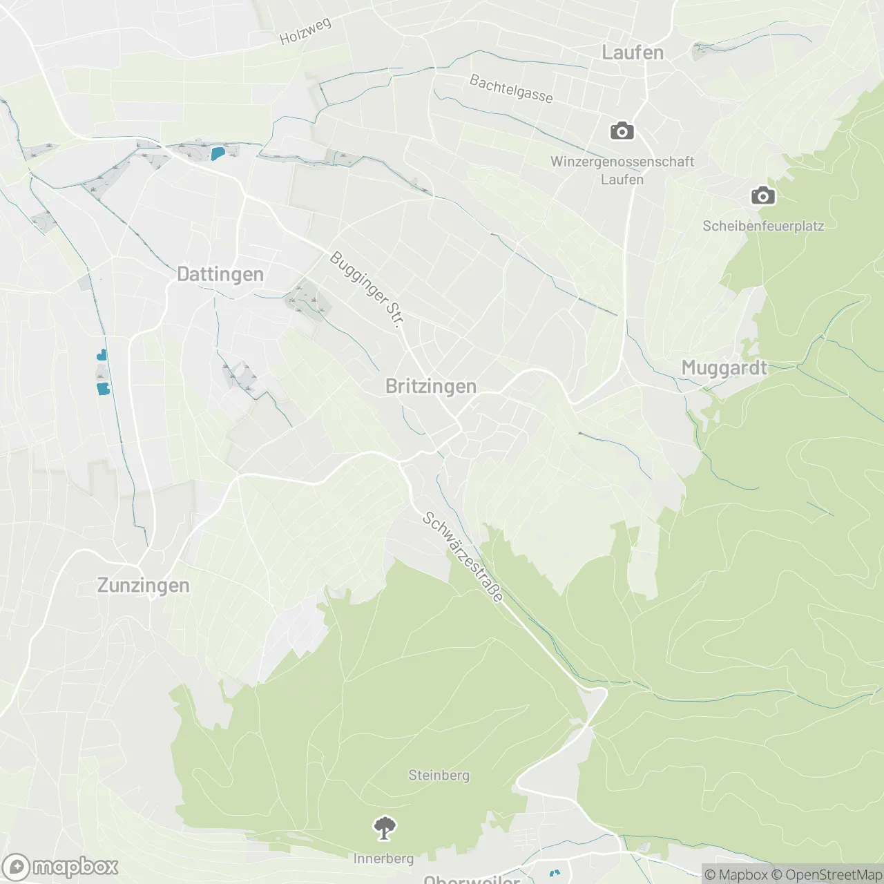 Karte: Standort Winzergenossenschaft Britzingen/Markgräflerland